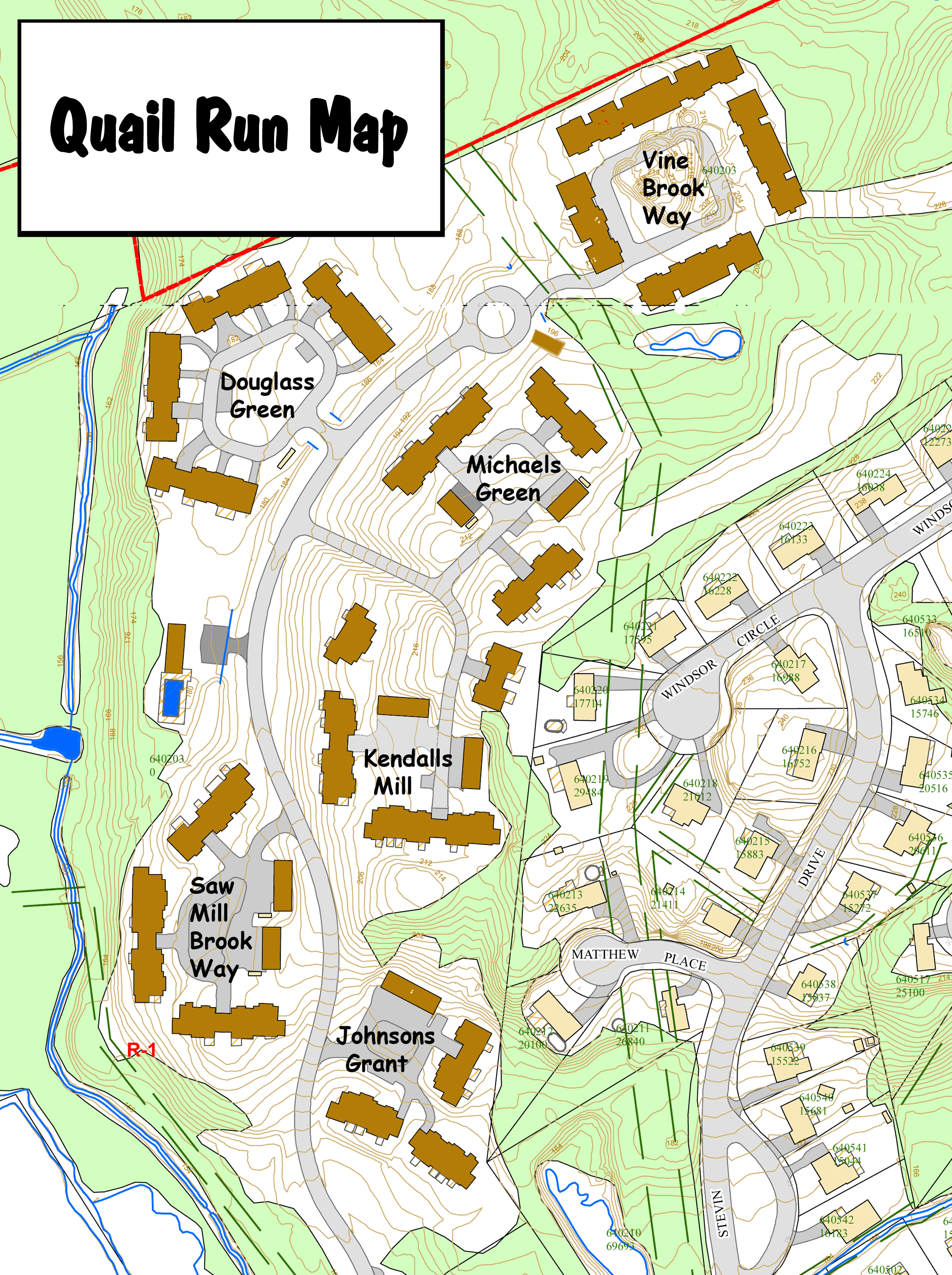 Quail Run street map